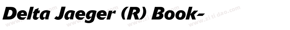 Delta Jaeger (R) Book字体转换